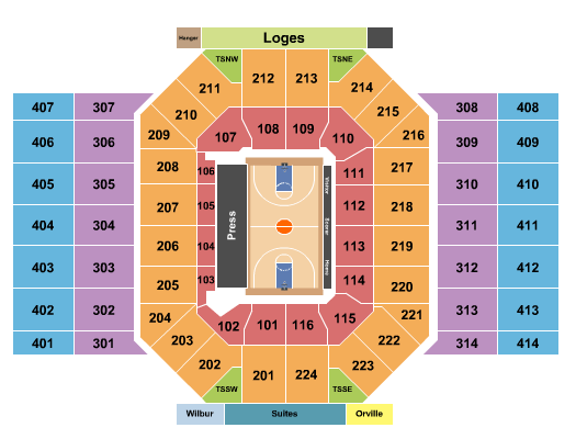 University Of Dayton Arena NCAA Tournament Seating Chart